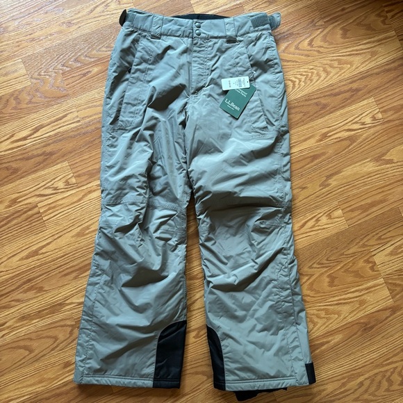 Women’s LL Bean WaterProof Snow Pants Small Petite Graphite Gray NWT - Picture 1 of 8